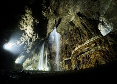 Gaping Gill Cave in the Yorkshire Dales
