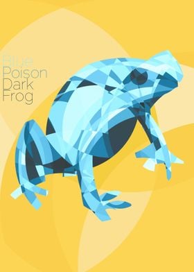 The blue poison dark frog or blue poison arrow frog or  ... 