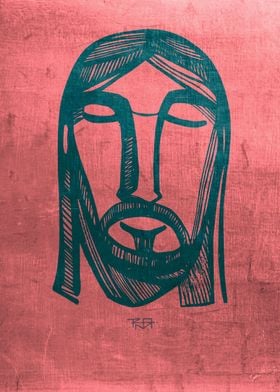 Hand drawn illustration or drawing of Jesus Christ face ... 