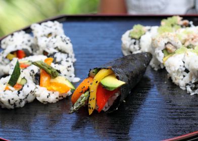 Sushi California Roll Healthy very popular Japanese foo ... 
