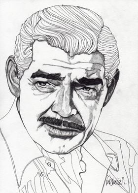 Clark Gable - The Original illustration is on A4 fine g ... 