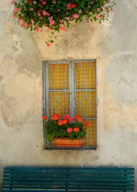 Window in Italian village