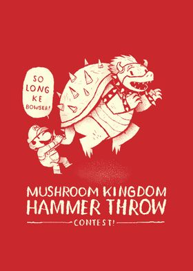 mushroom kingdom hammer throw contest!