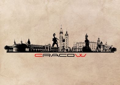 Cracow skyline