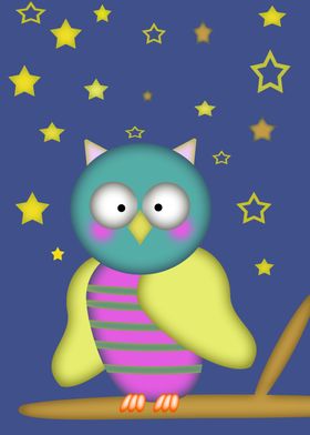 Good Night little Owl 2 CB