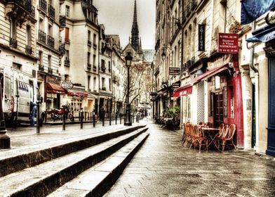 A cold rainy day in Paris
