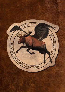 A humorous leather patch bearing the logo of imaginary  ... 