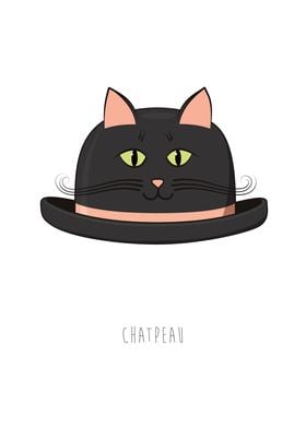 From french: chat (cat) + chapeau (hat); cat hat; cat h ... 