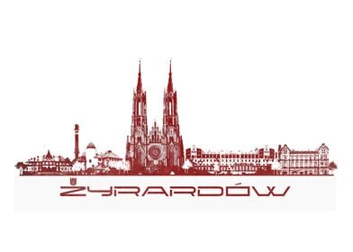 Zyrardow skyline city