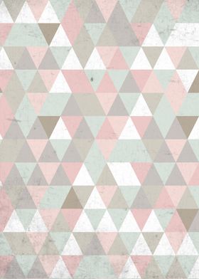 geometric style triangles  shabby chic style