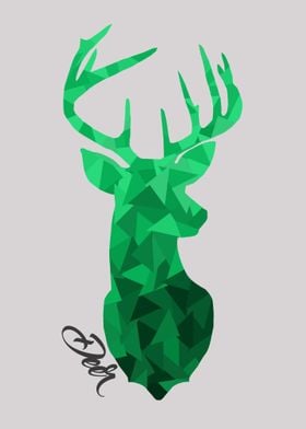 Geometric design of a Deers Head.