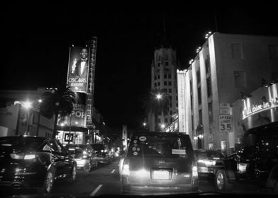 Hollywood at night