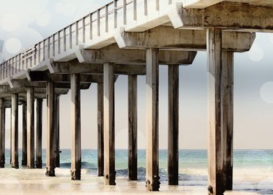 California beach pier 