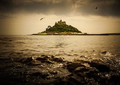 St Michael's Mount, meaning "hoar rock in woodland", al ... 
