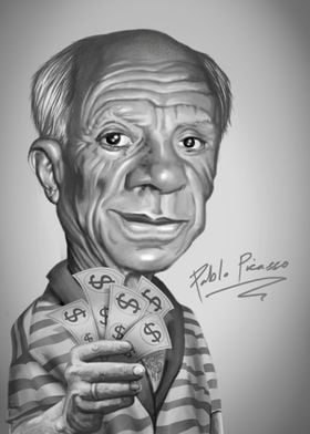 Pablo Picasso Caricature