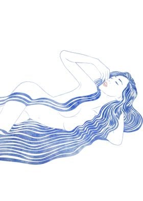 Water Nymph 36 - A mythological sea nymph created with  ... 