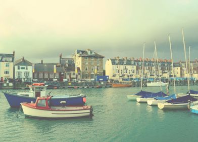 The fishing boats  weymouth Old Harbour Dorset Uk  By C ... 