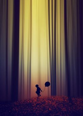 The boy with the balloon by chrissie Judge 