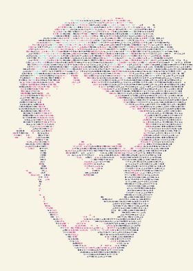 James Dean. Portrait made out of tiny icons; see more o ... 