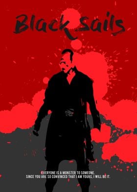 A minimalistic and bad-ass poster for the TV show "Blac ... 