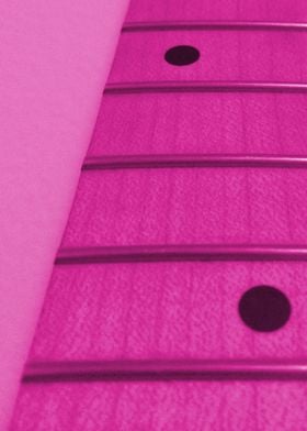 Guitar Neck Abstract - Pink