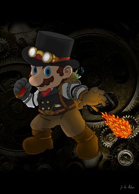 Mario, in his first steampunk adventure.