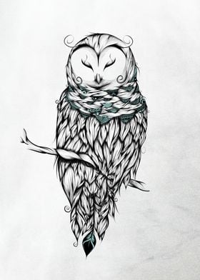Poetic Snow Owl 