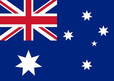 Australian Flag, authentic colors (augmented to fit 5:7 ... 