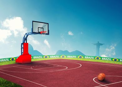 Basketball in Olympic game