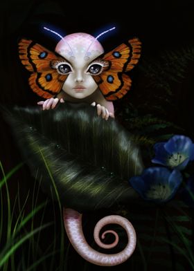 Butterfly Dragon digital painting