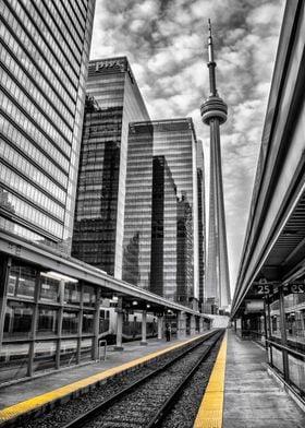 The CN Tower at Union Station. By Ken Chambers