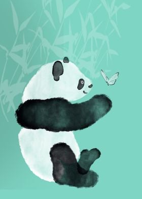 Panda meets Butterfly