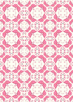 Flamingo Mozaik Pattern