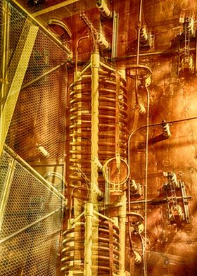 Abstract industrial cooper sound image