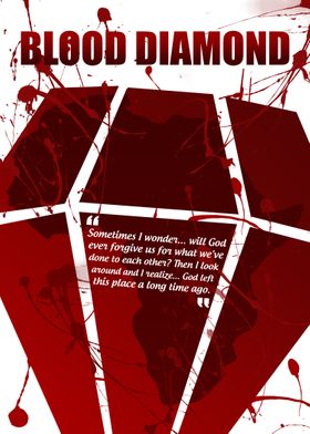 Blood Diamond - A Minimal Movie Poster. 