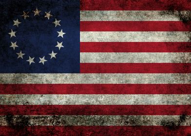 The Betsy Ross flag is an early design of the flag of t ... 