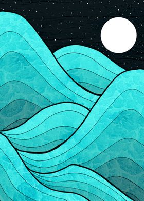 Pom Graphic Design's 'Sea Waves Pattern