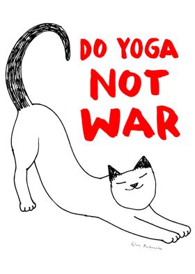 Do yoga not war cat