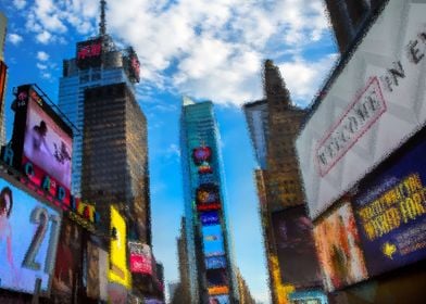 Times square manipulated