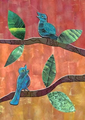 Singing Birds collage