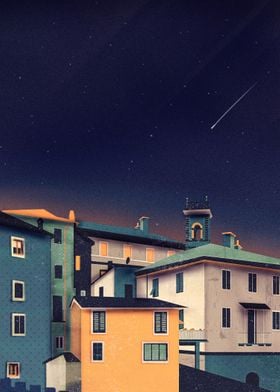 Castles at Night | Digital Painting, 2015