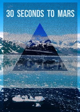 For the 30 Seconds to Mars fan, this poster features th ... 