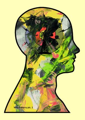 THRASHED head! yellowby GasponceCollage, fingerpainting ... 