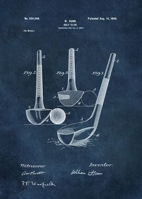 Fowler golf club 1910 patent art