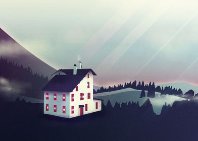 Castle in the Mountains | Digital Art, 2015