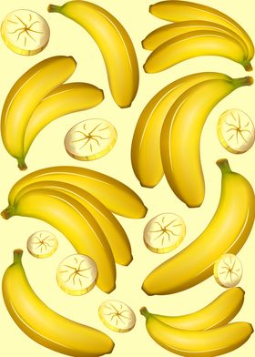 Banana Fruity Pattern 