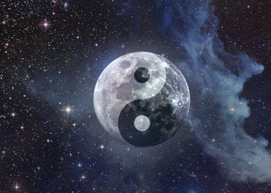 Conceptual Yin Yang Moon by KittyBitty