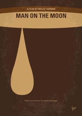 No675 My Man on the Moon minimal movie poster The life ... 
