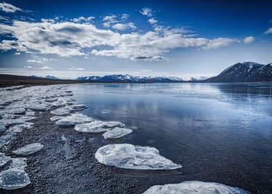 Broken ice in Iceland
