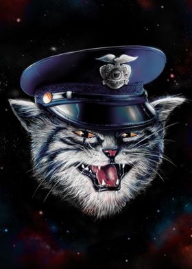 Officer police cat Sticker for Sale by AnimalArtPhotos